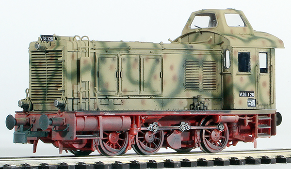 REI Models 41610S - German Wehrmacht V36 Diesel Shunter in Summer Camo Livery